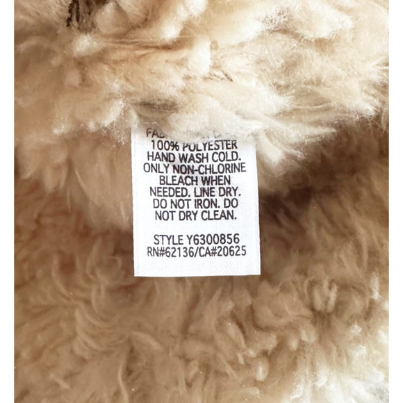 VTG Guess Womens Sherpa Lined Faux Suede Vest Large 90s Boho Western 70s Style - Picture 5 of 7